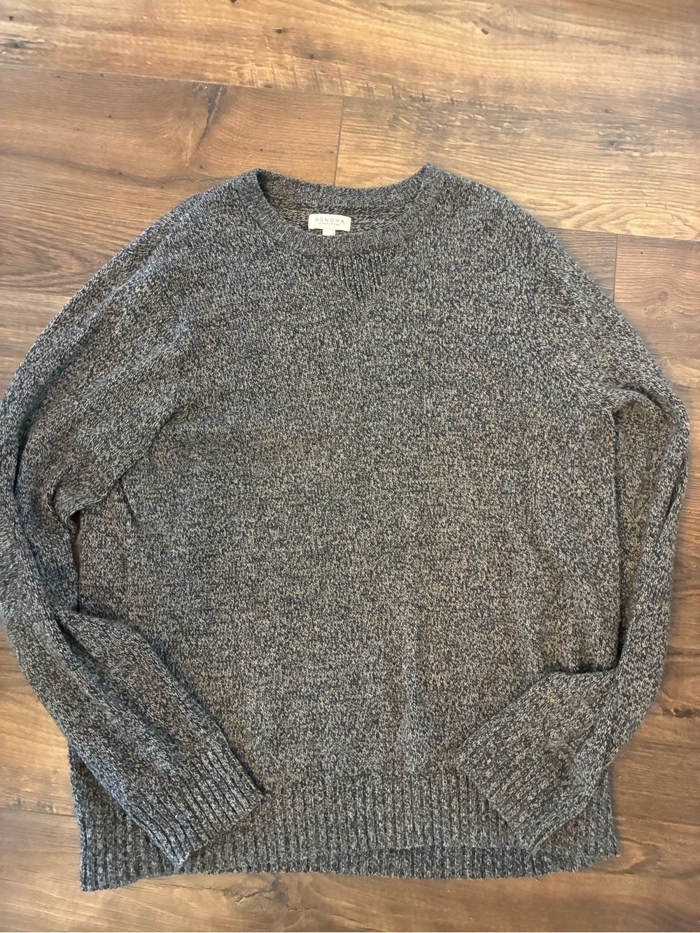 Sonoma Men's Brown Marled Crewneck Sweater
